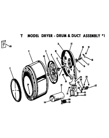Drum and duct assembly