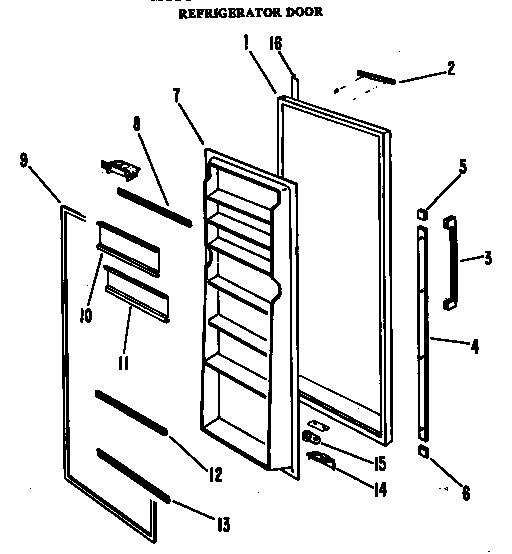 Refrigerator door