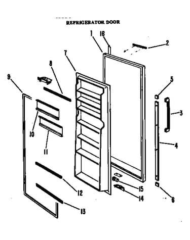 Refrigerator door