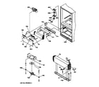 GE TCX22PACABB evaporator & freezer control assembly diagram