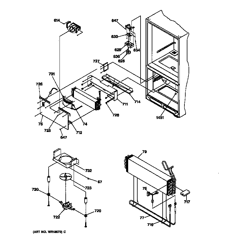 EVAPORATOR & FREEZER CONTROL ASSEMBLY