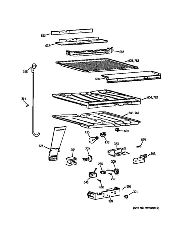 Compartment separator parts