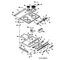 GE JSS16PW3WH cooktop diagram