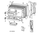 Hotpoint CTX19MACBRAA freezer door diagram