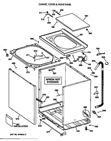 Cabinet, cover & front panel