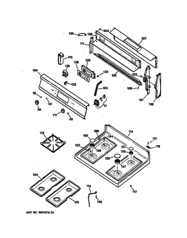 Control panel & cooktop