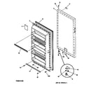 GE FUM21SAARWH door diagram