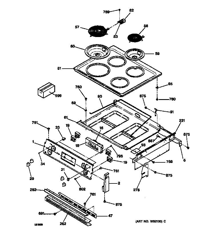 Control panel & cooktop