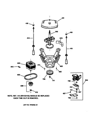 Suspension, pump & drive components