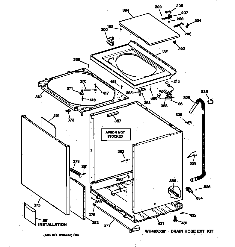 Cabinet, cover & front panel
