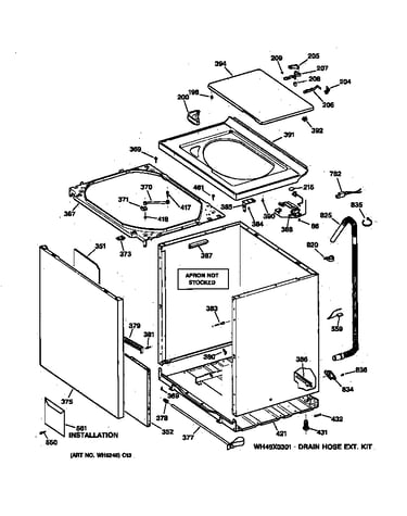 Cabinet, cover & front panel