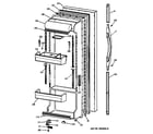 GE TFX22KRCEAA fresh food door diagram