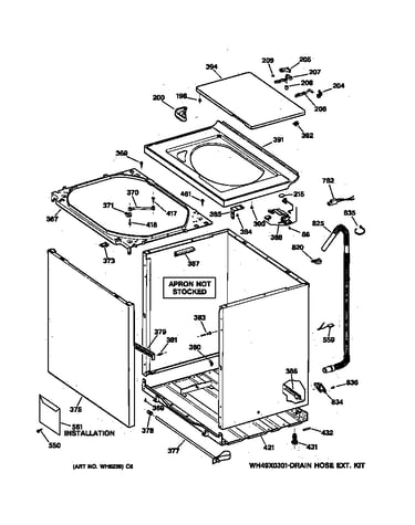 Cabinet, cover & front panel
