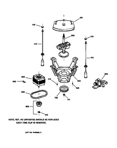 Suspension, pump & drive components