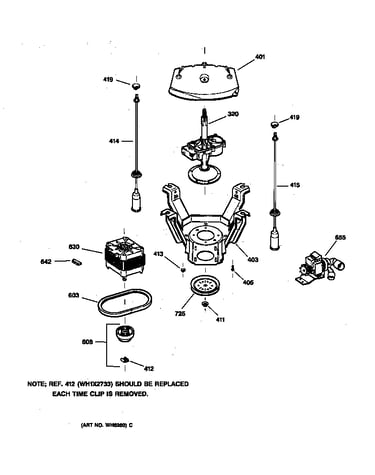 Suspension, pump & drive components