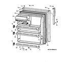 GE TBG21IABURWW fresh food door diagram