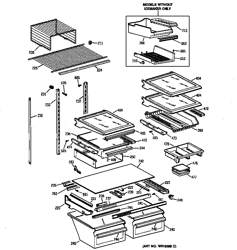 Shelf parts