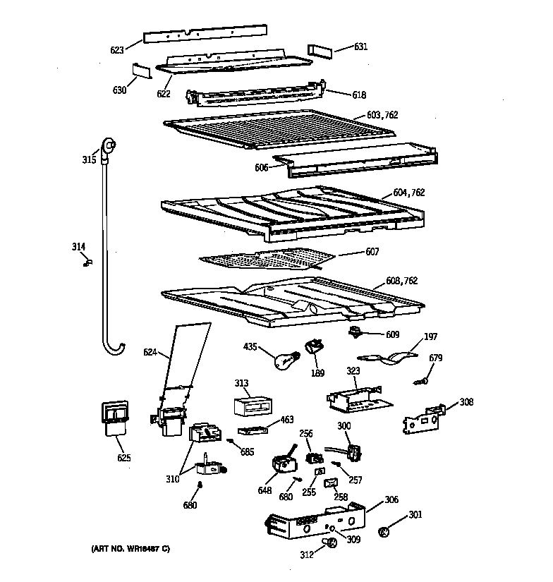 Separator compartment parts
