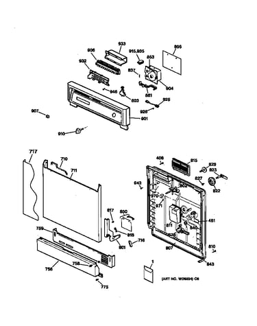 Escutcheon & door assembly