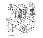 Hotpoint RB755GT5WH body & drawer parts diagram