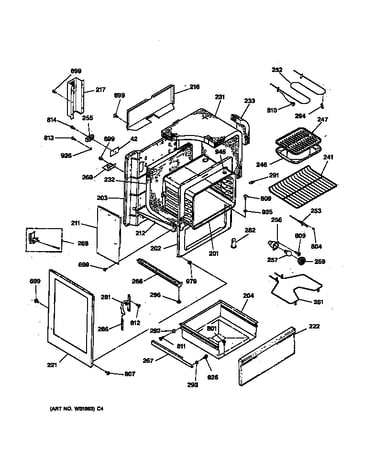 Body & drawer parts