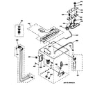 GE WSKP2060T1WB controls & rear panel parts diagram