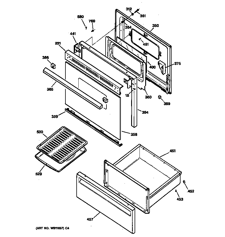 Door & drawer parts