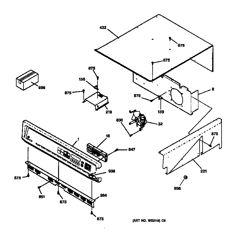 CONTROL PANEL & TOP