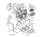 GE JSS26BW2BB body & drawer  parts diagram