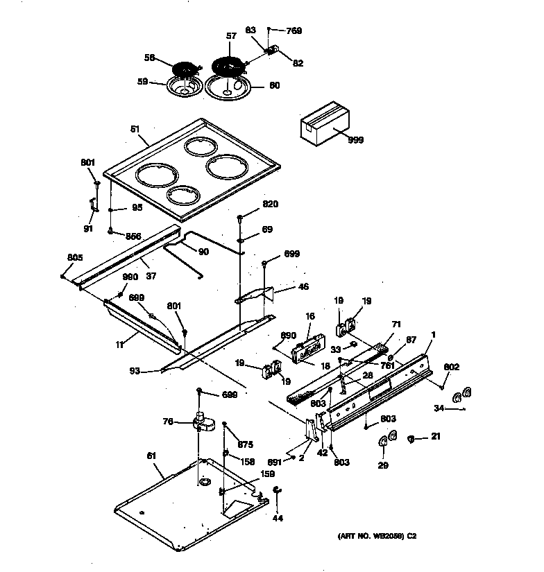 CONTROL PANEL & COOKTOP