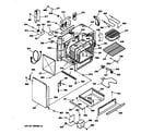 GE JCSP28GV1BB body & drawer parts diagram