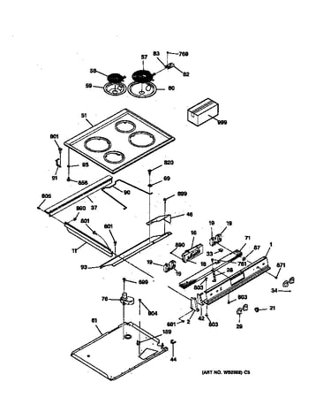 Control panel & cooktop