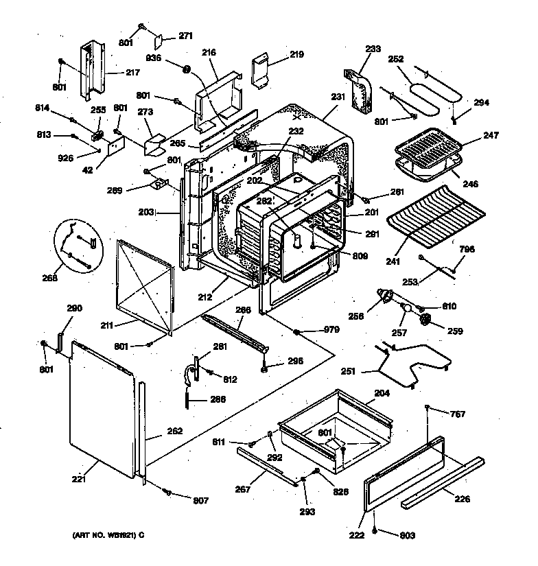 Body & drawer parts