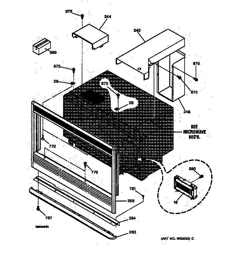 Microwave inclosure