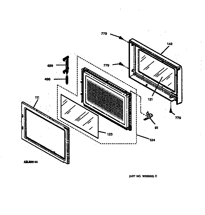 Microwave door