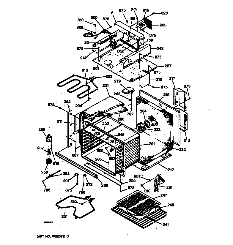Body with microwave support
