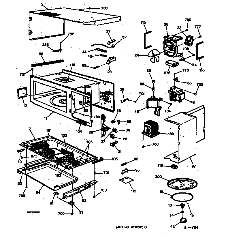 MICROWAVE BODY PARTS