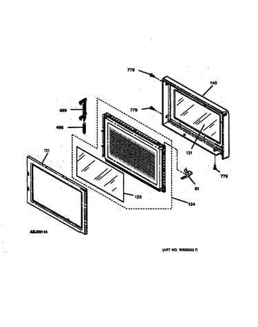 Microwave door