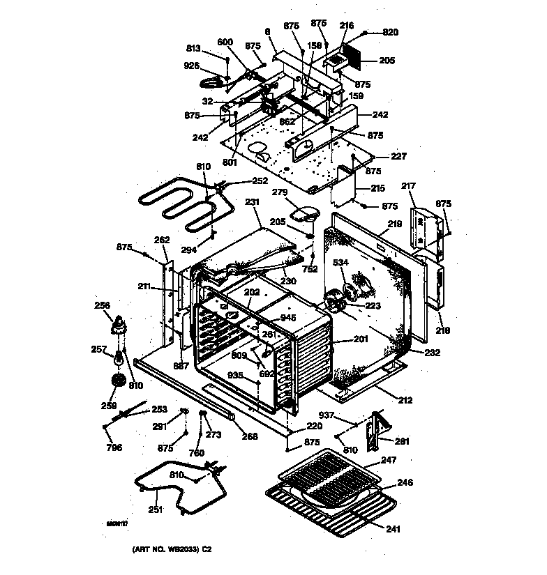 Oven body