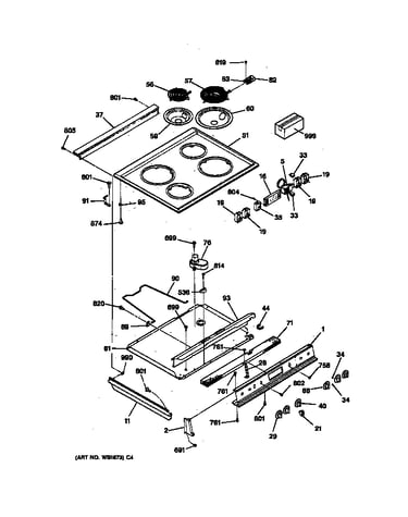 Control panel & cooktop