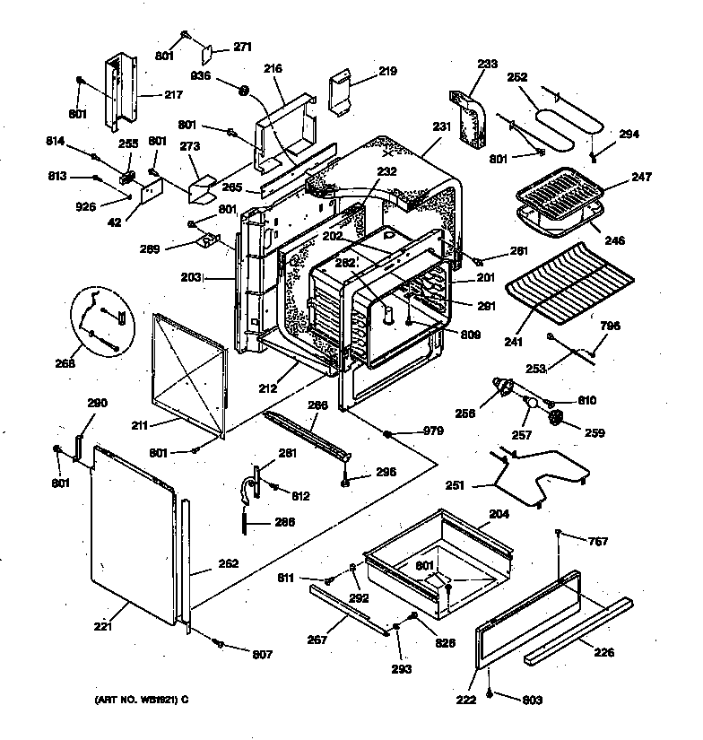 Body & drawer parts