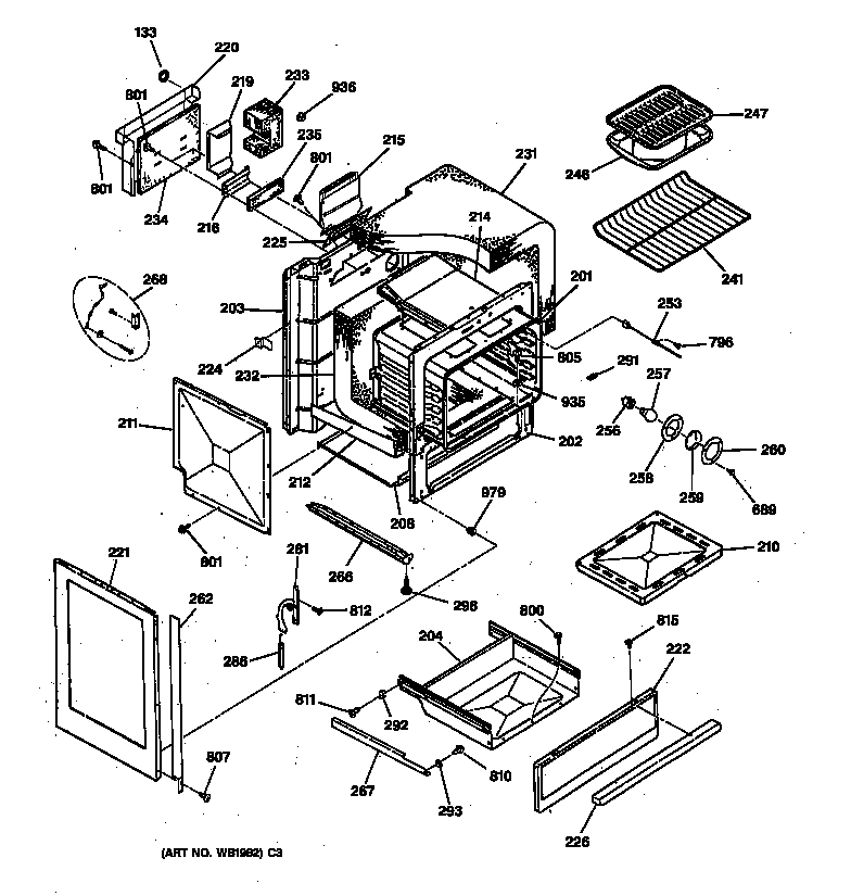 Body & drawer parts