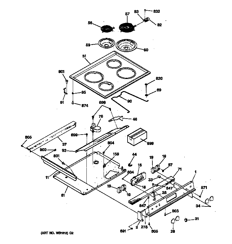 CONTROL PANEL & COOKTOP