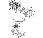 GE JHP62GN6AD oven door & motorized door lock diagram