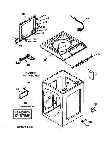 Top & cabinet parts