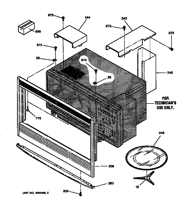 Microwave inclosurer