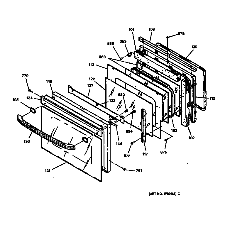 Oven door