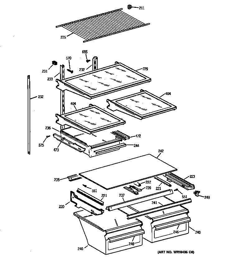 Shelf parts