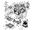 GE JB940WB2WW body & drawer parts diagram