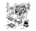 GE JB960WB2WW body & drawer parts diagram